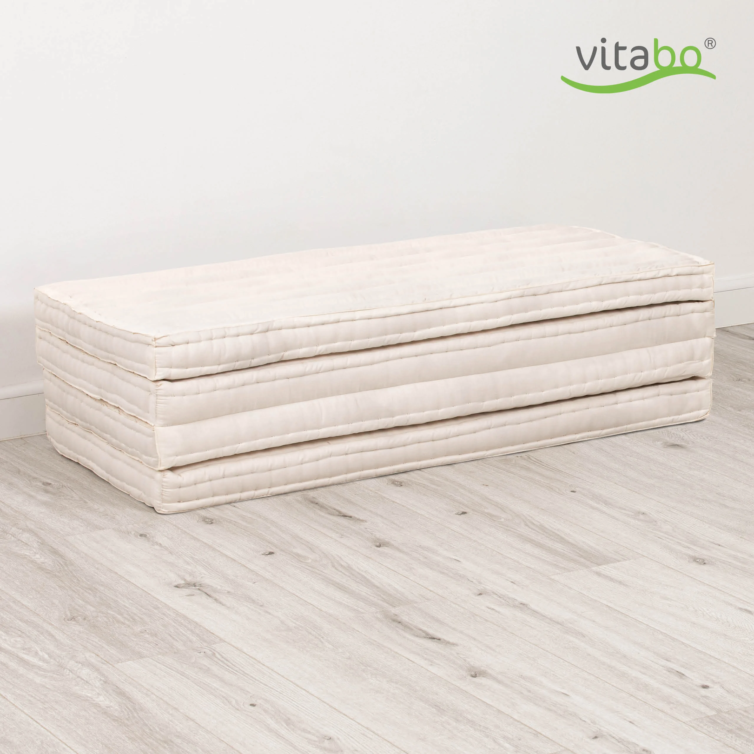 Materac składany z kapokiem, 120 cm szer., Basic