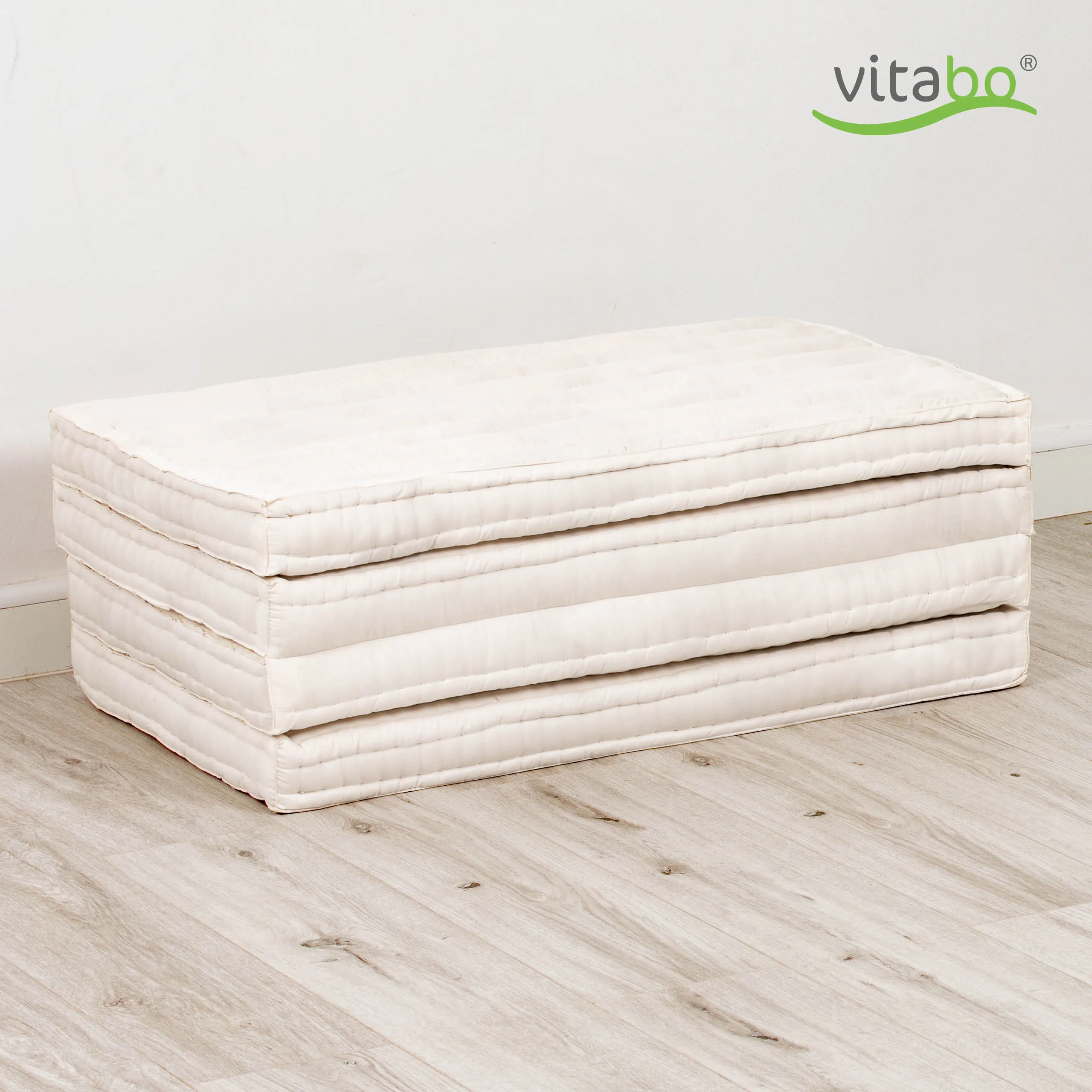 Materac składany z kapokiem, 90 cm szer., Basic