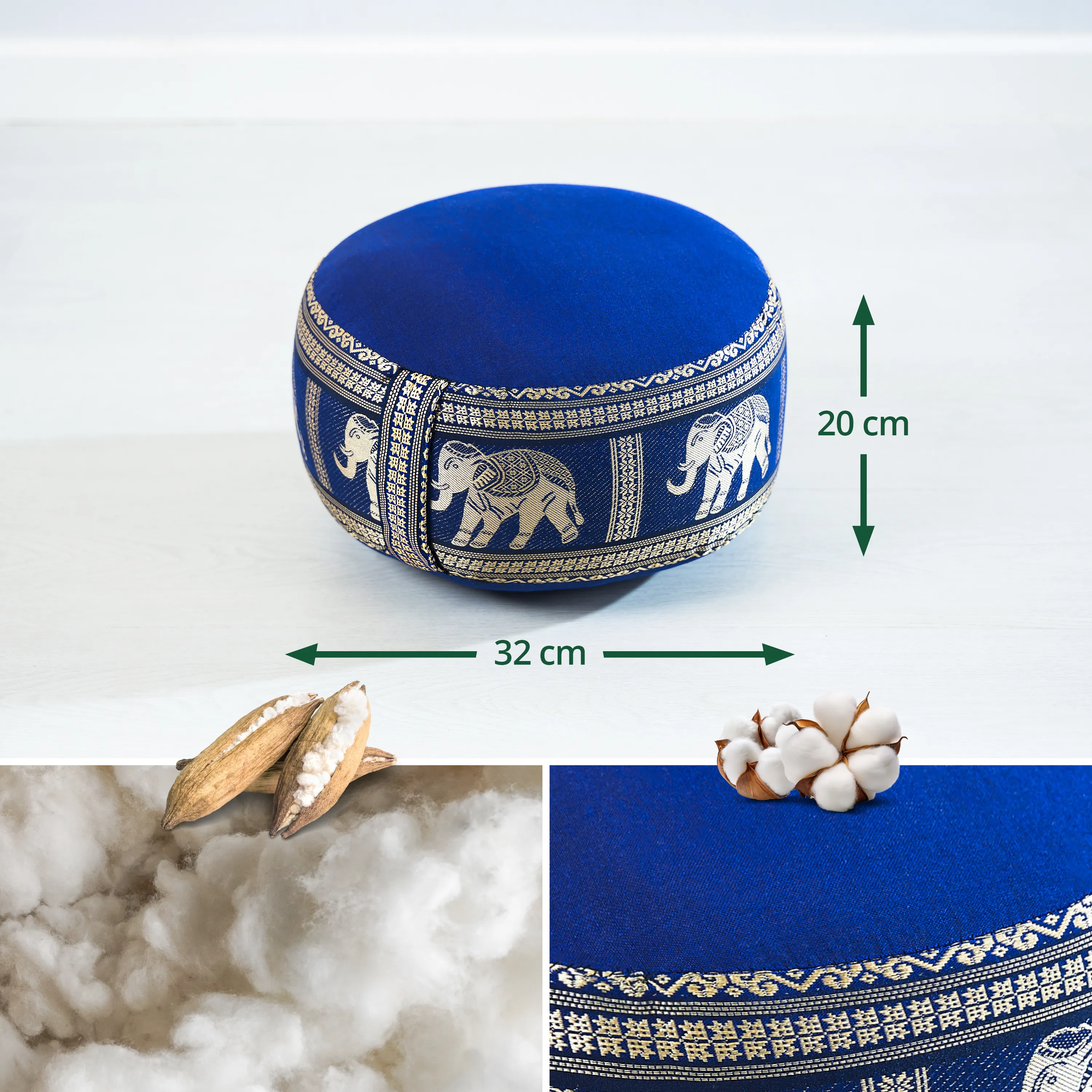 Poduszka zafu z kapokiem, mała, Deluxe